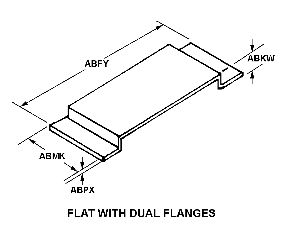 FLAT WITH DUAL FLANGES style nsn 5975-01-366-6876