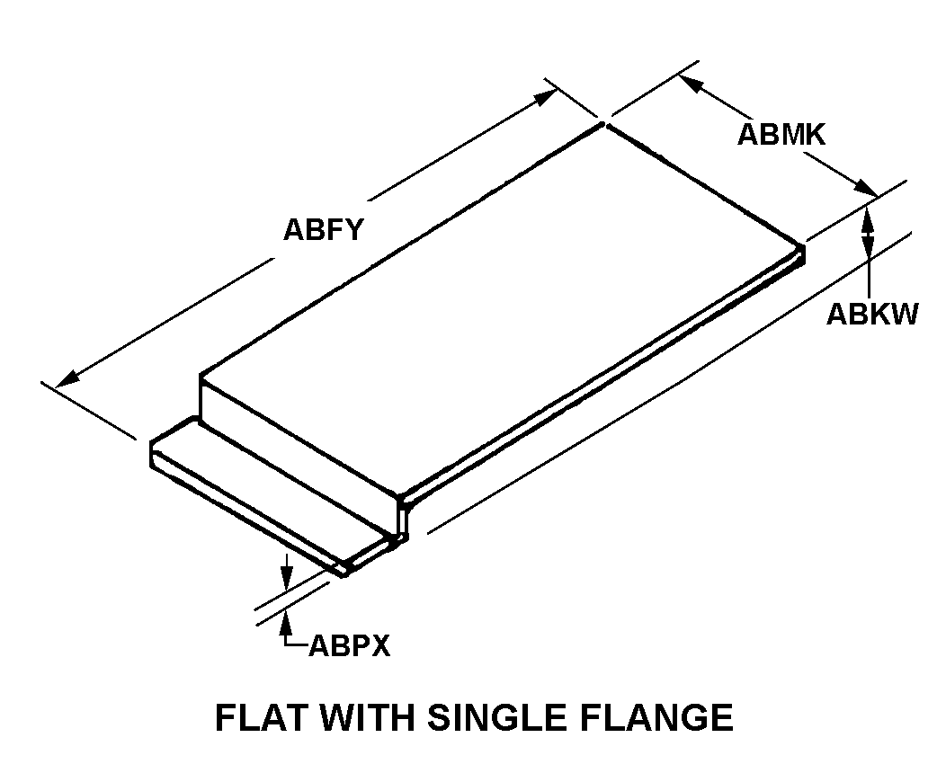 FLAT WITH SINGLE FLANGE style nsn 5975-01-627-2035