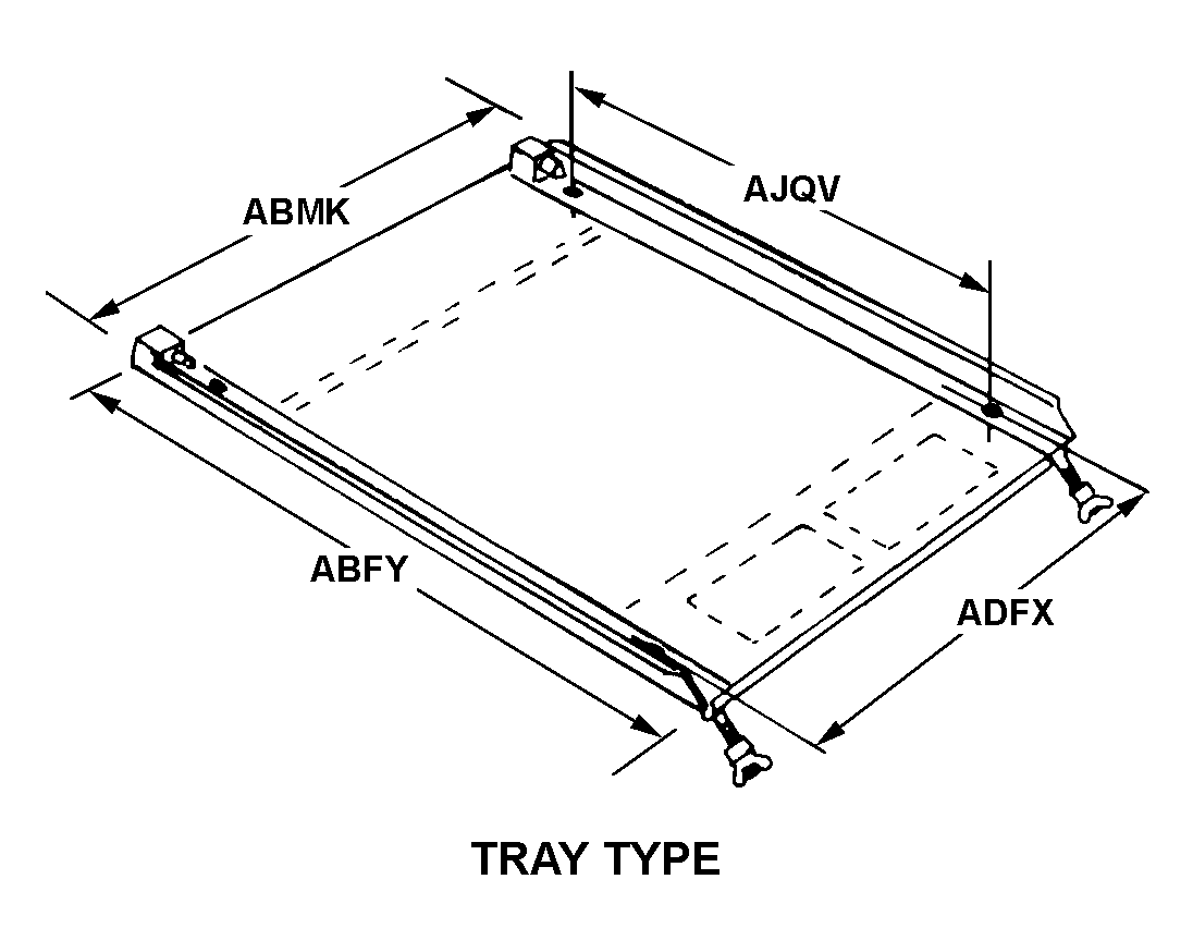 TRAY TYPE style nsn 5975-01-398-5869
