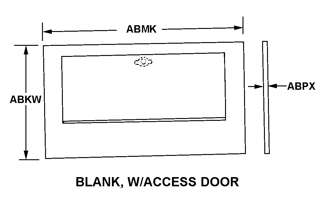 BLANK, W/ACCESS DOOR style nsn 5340-00-007-9331