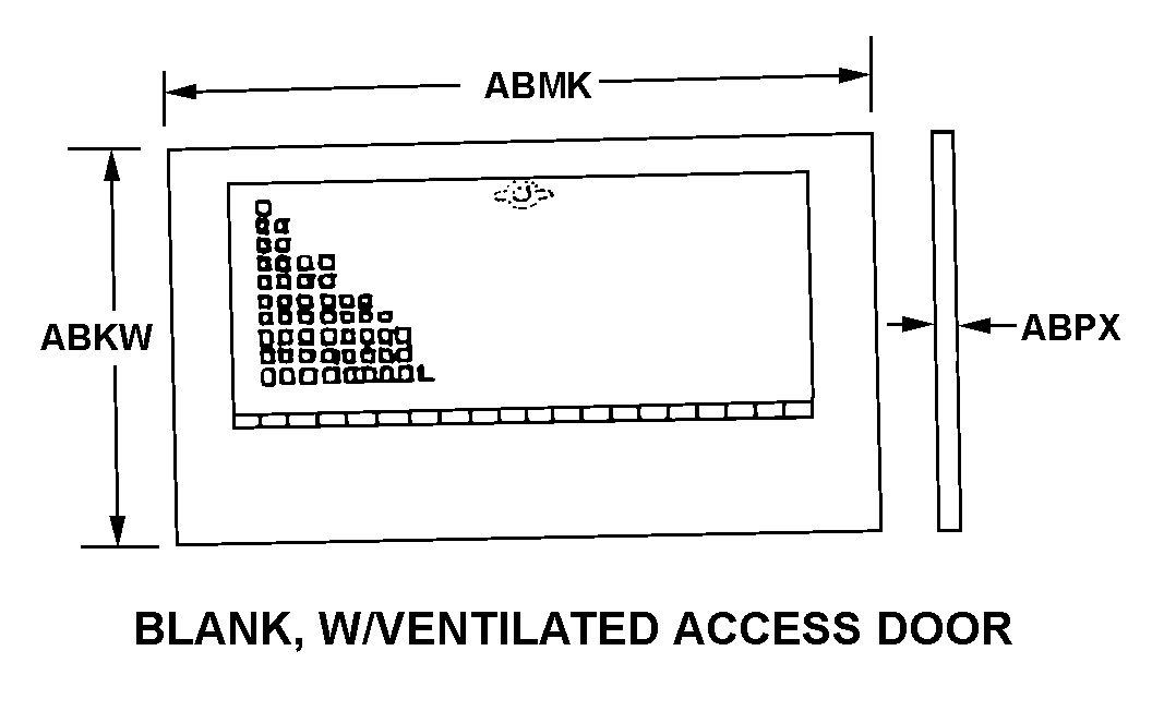 BLANK, W/VENTILATED ACCESS DOOR style nsn 5975-01-550-7076