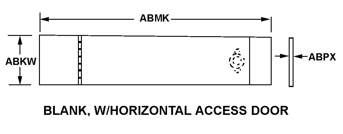 BLANK, W/HORIZONTAL ACCESS DOOR style nsn 5975-01-443-2396