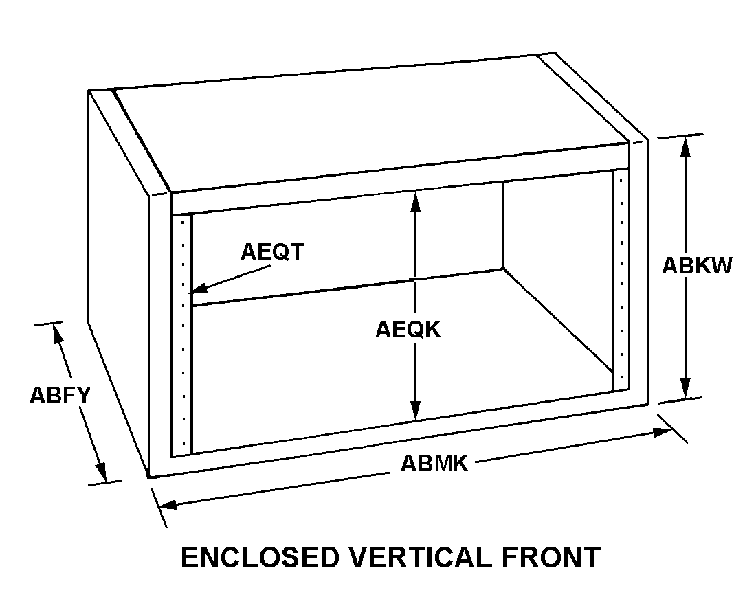ENCLOSED VERTICAL FRONT style nsn 5975-01-577-5985