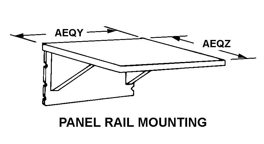 PANEL RAIL MOUNTING style nsn 5975-01-419-8447