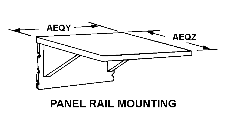 PANEL RAIL MOUNTING style nsn 5975-01-375-6894