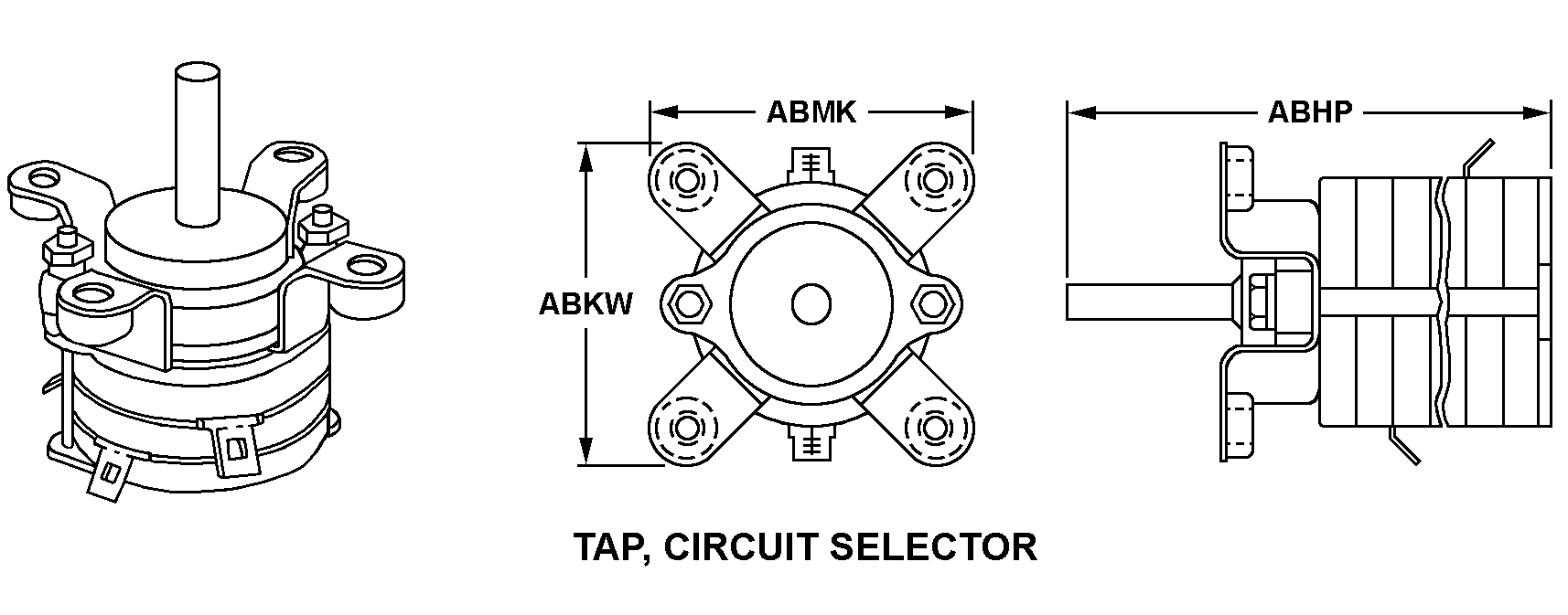 TAP, CIRCUIT SELECTOR style nsn 5930-00-500-8932