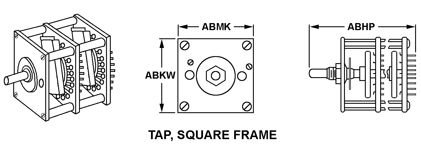 TAP, SQUARE FRAME style nsn 5930-00-755-8329