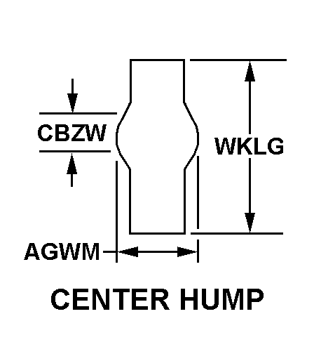 CENTER HUMP style nsn 4720-01-623-2755