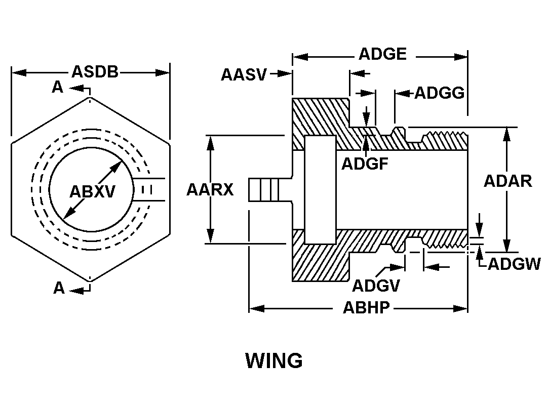 WING style nsn 5975-00-682-7759