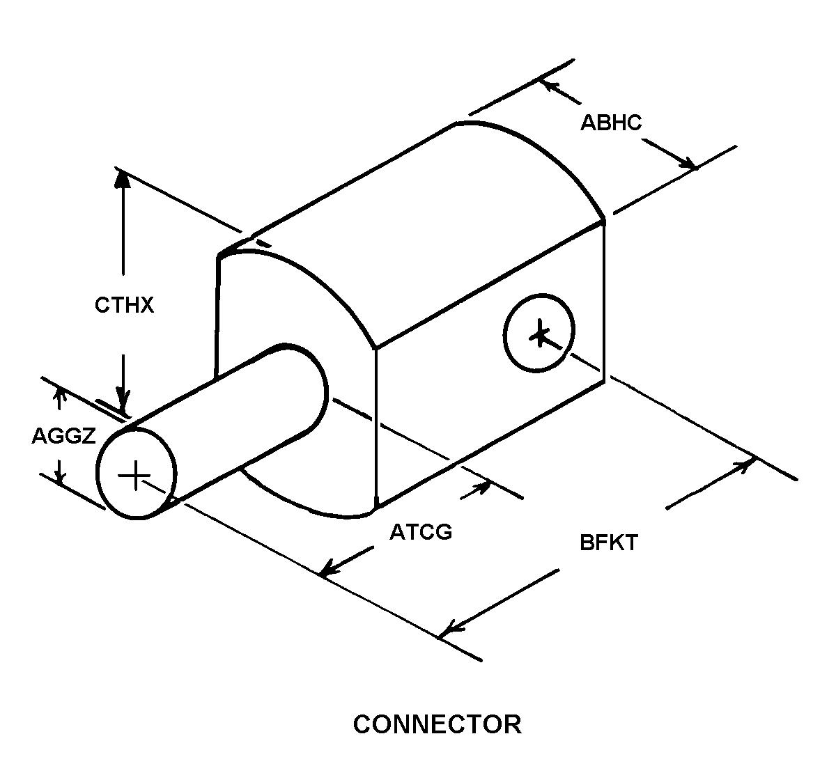 CONNECTOR style nsn 5340-00-689-8618
