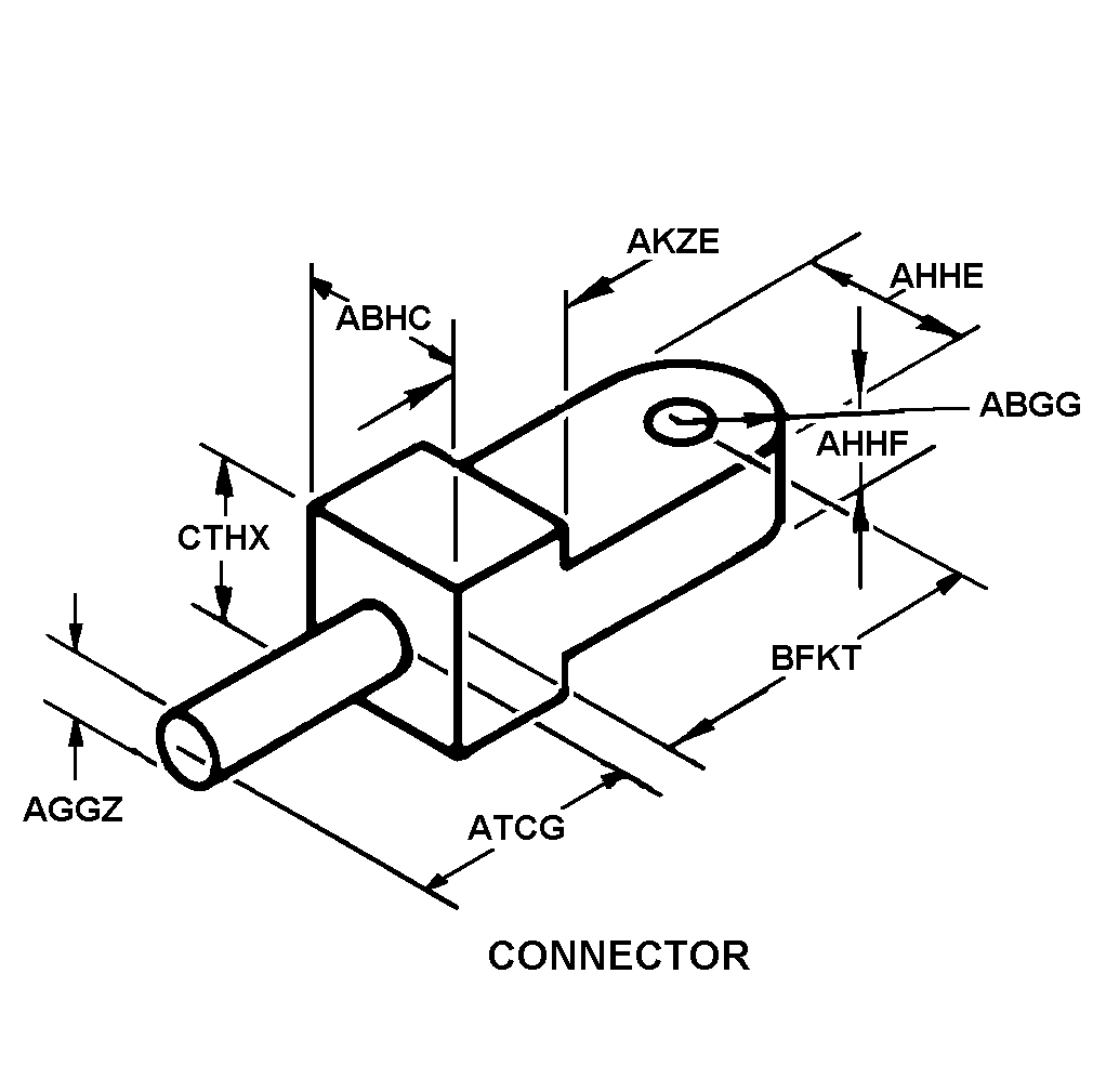 CONNECTOR style nsn 5340-01-179-1734