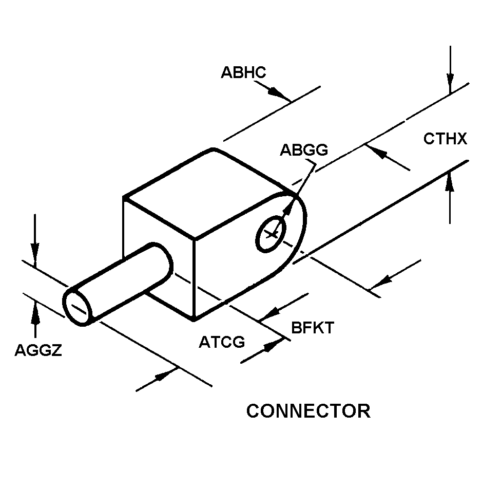 CONNECTOR style nsn 5340-00-528-3818