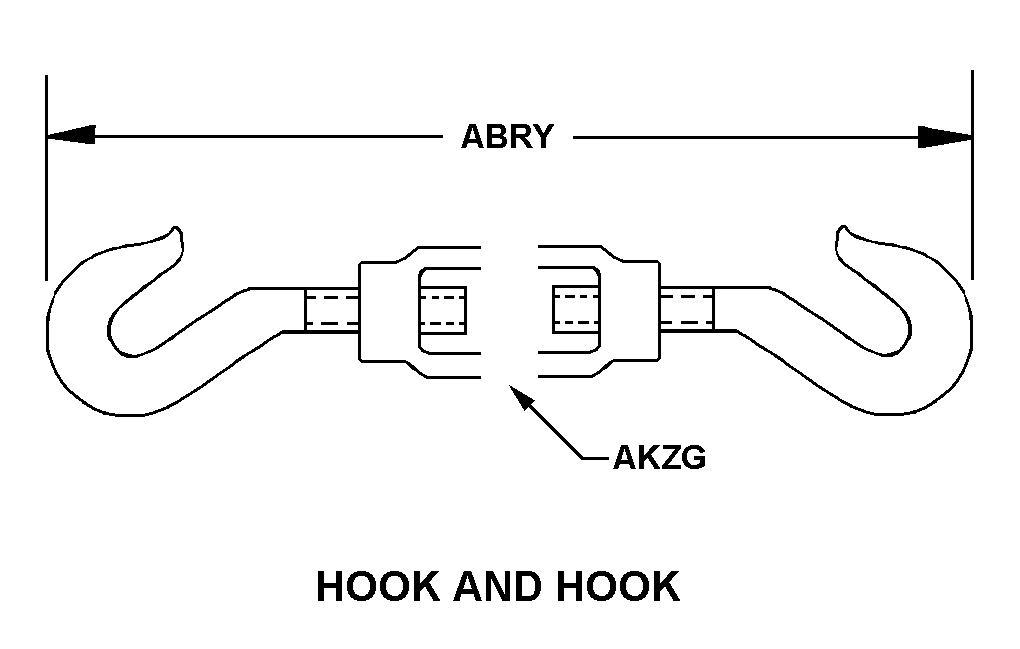 HOOK AND HOOK style nsn 5340-01-275-7045