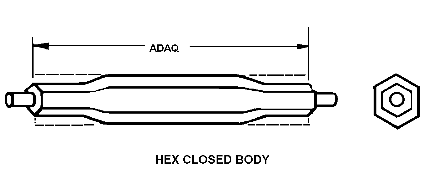 HEX CLOSED BODY style nsn 5340-00-128-1789