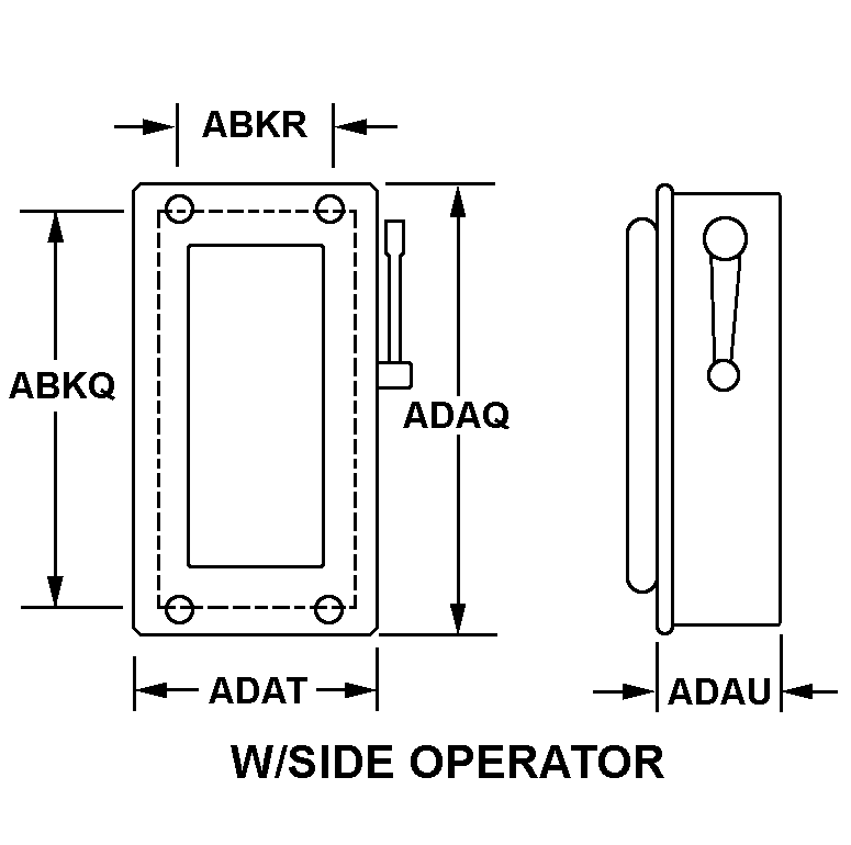 WITH SIDE OPERATOR style nsn 5930-01-024-6337