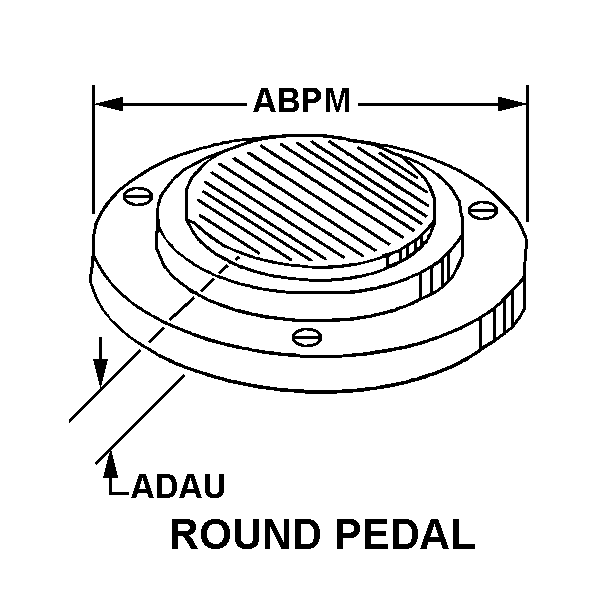 ROUND PEDAL style nsn 5930-00-023-2594