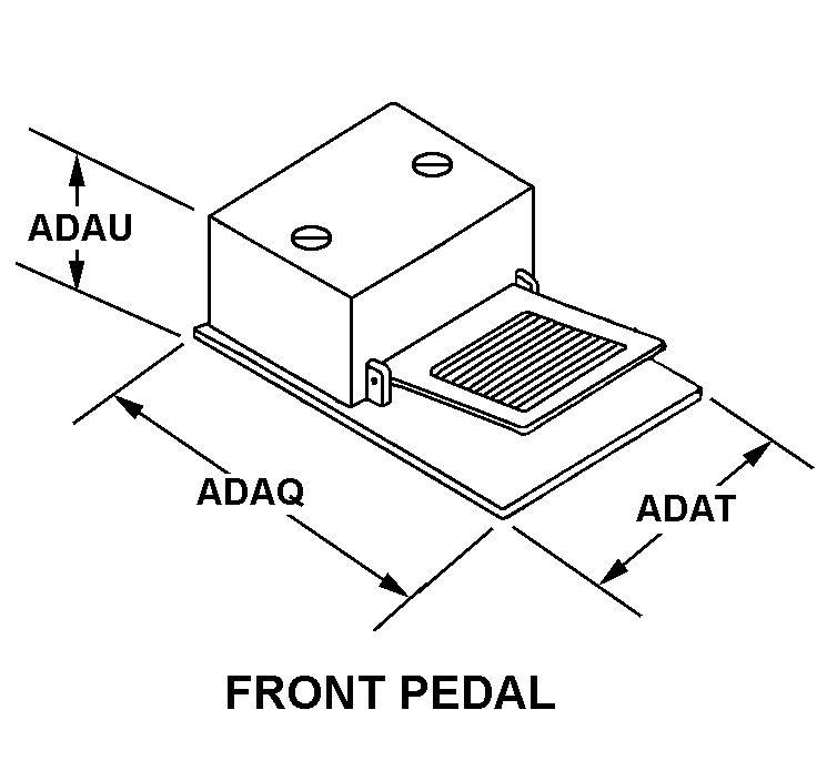 FRONT PEDAL style nsn 5930-00-152-8656