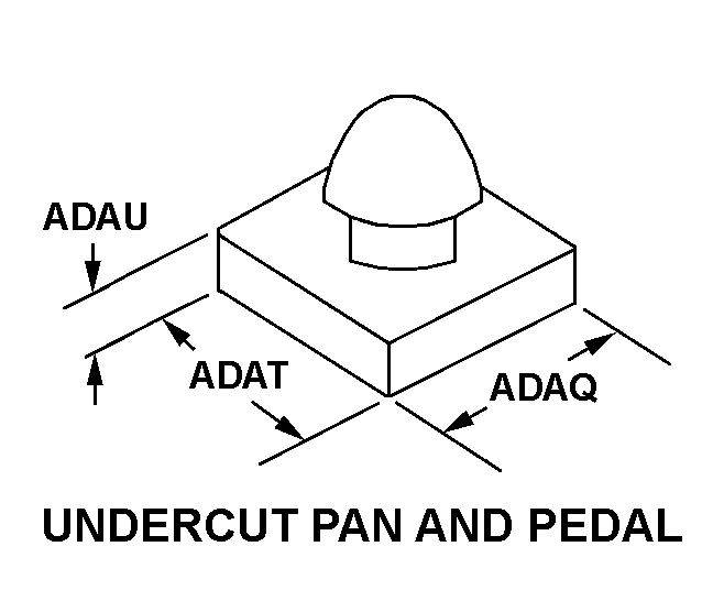 UNDERCUT PAN HEAD PEDAL style nsn 5930-01-447-4137