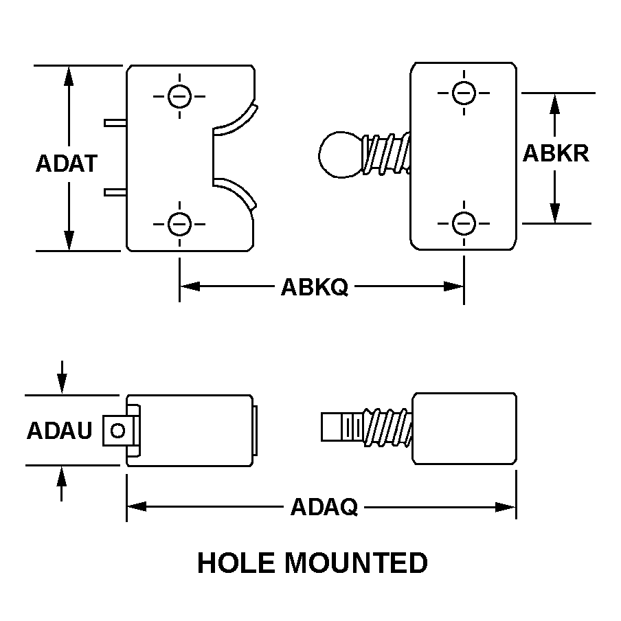 HOLE MOUNTED style nsn 5930-01-450-1297