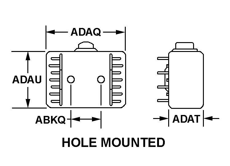 HOLE MOUNTED style nsn 5930-01-467-4586