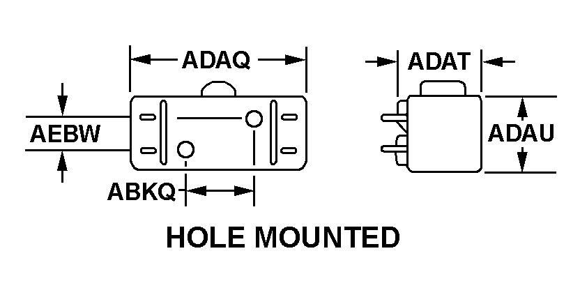 HOLE MOUNTED style nsn 5930-00-764-0636