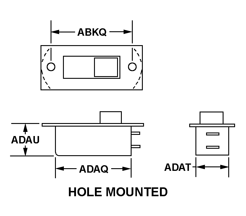 HOLE MOUNTED style nsn 5930-00-138-1394