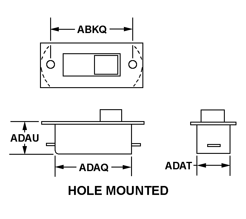 HOLE MOUNTED style nsn 5930-00-138-1394