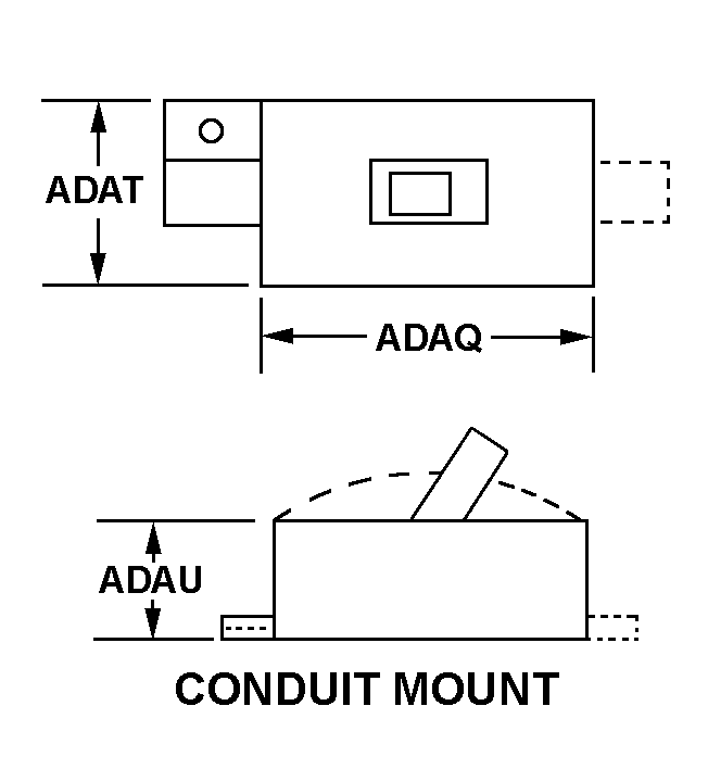 CONDUIT MOUNT style nsn 5930-01-191-2890