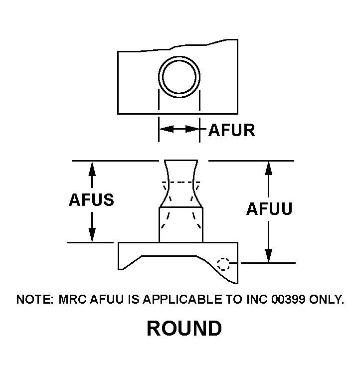 ROUND style nsn 5930-01-597-1694