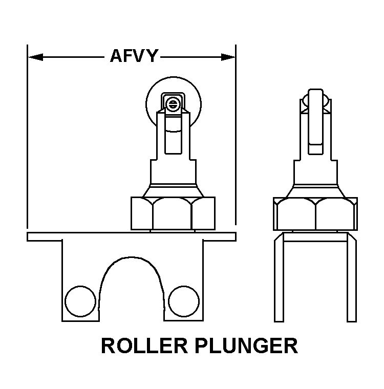 ROLLER PLUNGER style nsn 5930-00-489-2855