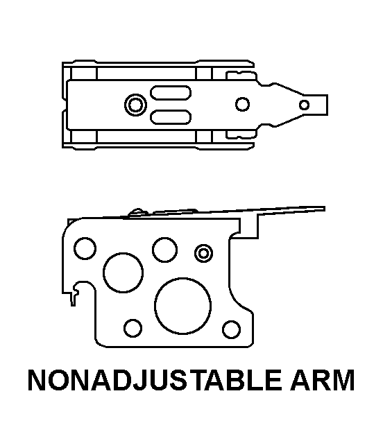 NONADJUSTABLE ARM style nsn 5930-01-029-5613