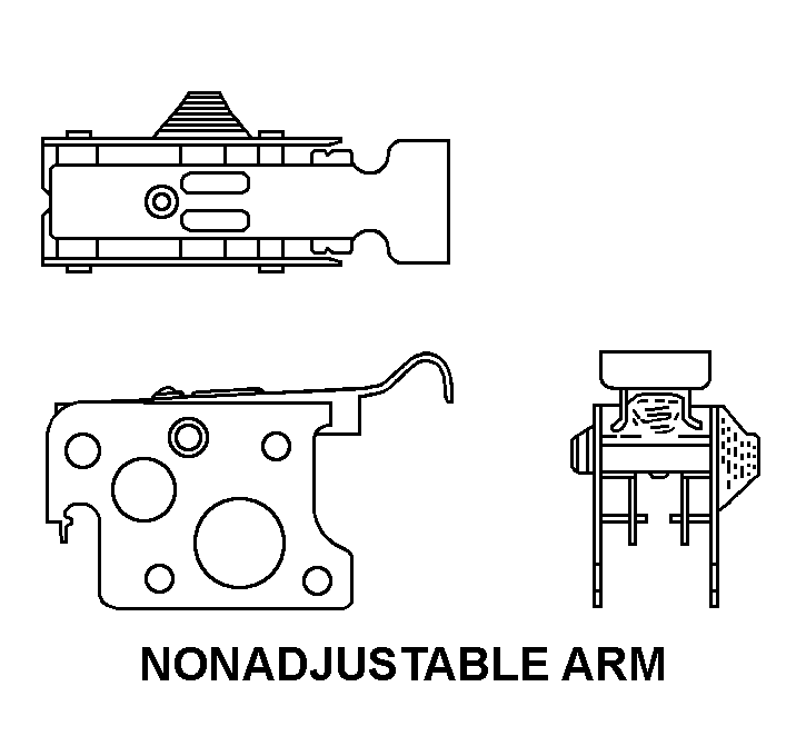 NONADJUSTABLE ARM style nsn 5930-00-494-7083