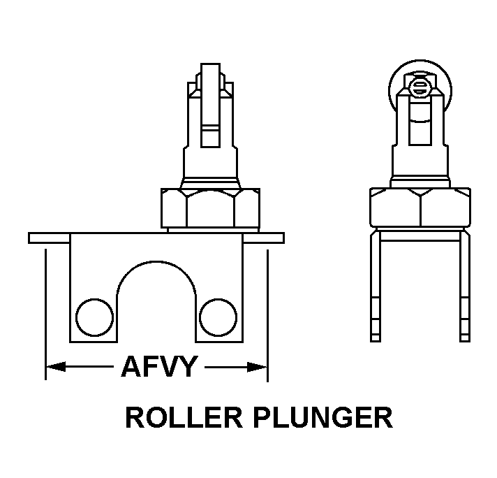 ROLLER PLUNGER style nsn 5930-01-049-3882