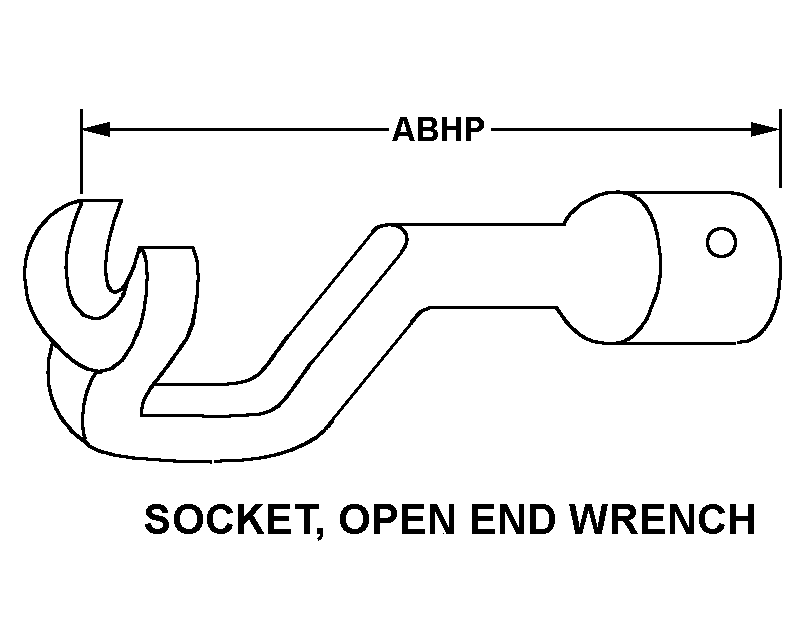 SOCKET, OPEN END WRENCH style nsn 5120-01-641-5762