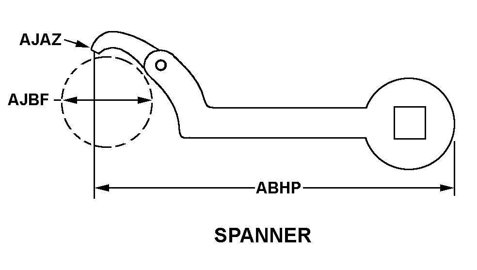 SPANNER style nsn 5120-01-244-1249