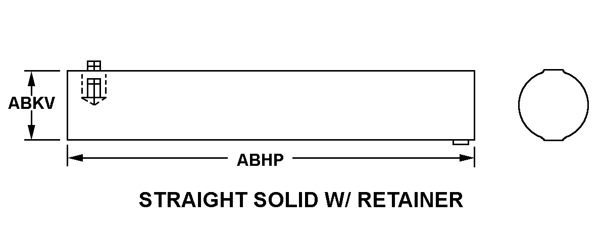 STRAIGHT SOLID W/RETAINER style nsn 5120-01-463-4417