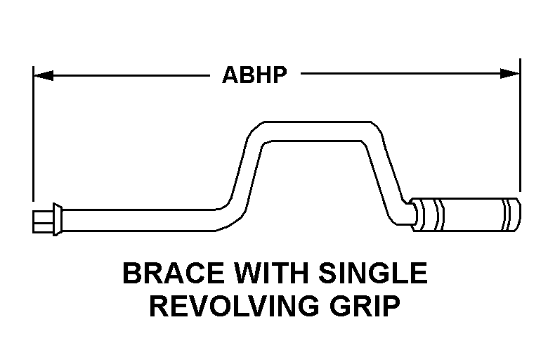 BRACE WITH SINGLE REVOLVING GRIP style nsn 5120-01-437-1898