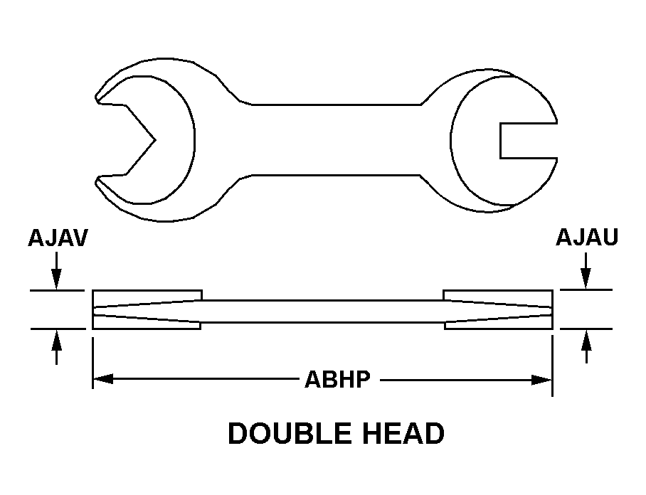 DOUBLE HEAD style nsn 5120-01-437-1897