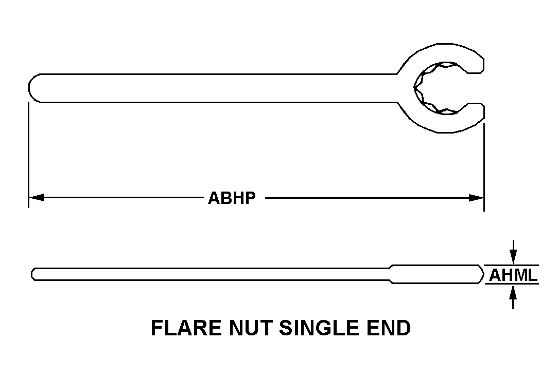 FLARE NUT SINGLE END style nsn 5120-00-710-0259