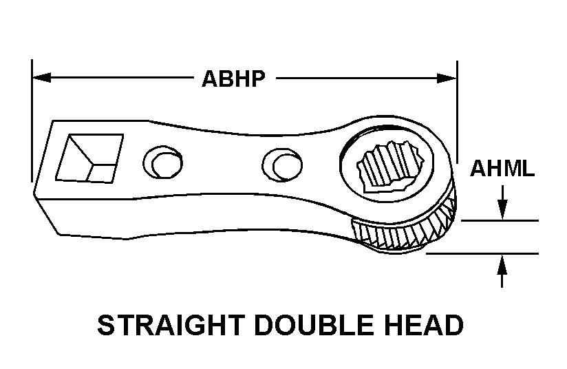 STRAIGHT DOUBLE HEAD style nsn 5120-01-435-6770