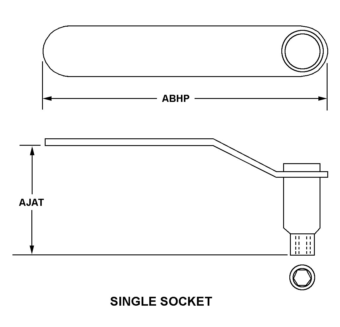 SINGLE SOCKET style nsn 5120-01-003-6711