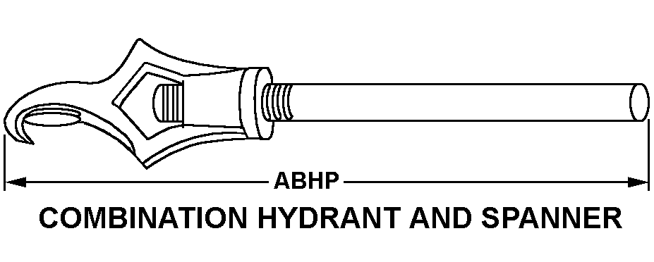 COMBINATION HYDRANT AND SPANNER style nsn 5120-00-288-8849