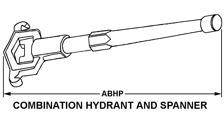 COMBINATION HYDRANT AND SPANNER style nsn 5120-00-288-8849