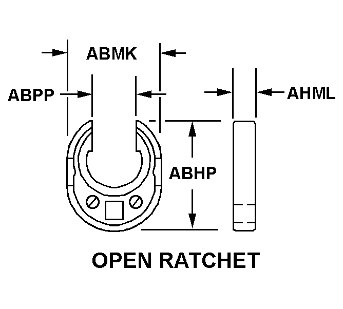 OPEN RATCHET style nsn 5120-00-595-8263