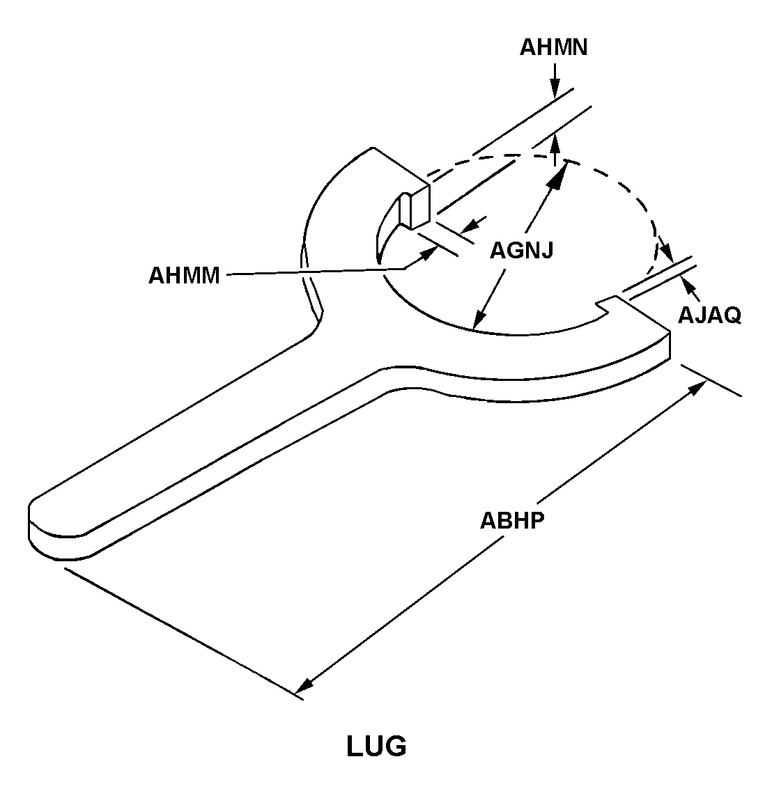 LUG style nsn 5120-01-333-9796