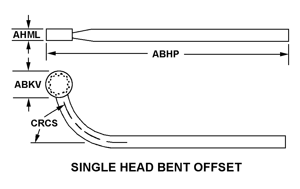 SINGLE HEAD BENT OFFSET style nsn 5120-00-691-4610