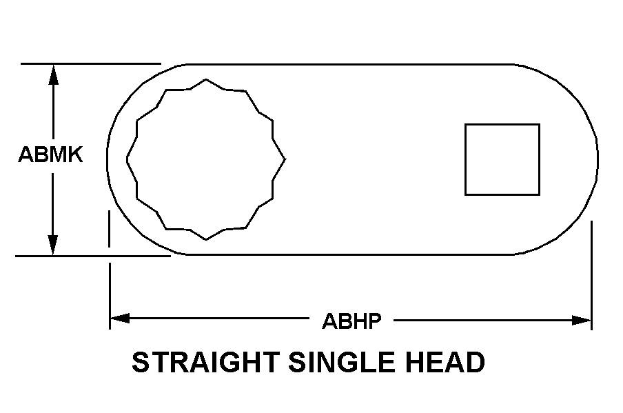 STRAIGHT SINGLE HEAD style nsn 5120-01-035-3350