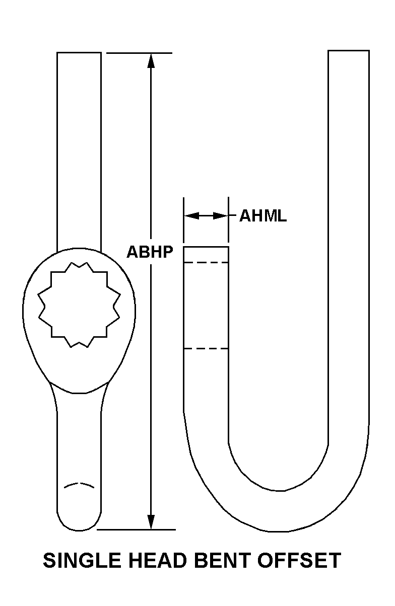 SINGLE HEAD BENT OFFSET style nsn 5120-00-691-4610