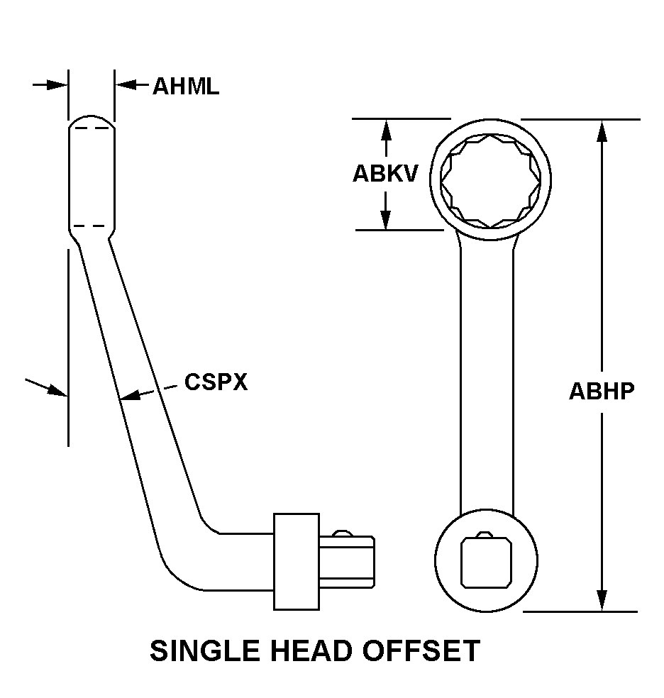 SINGLE HEAD OFFSET style nsn 5120-01-388-2225