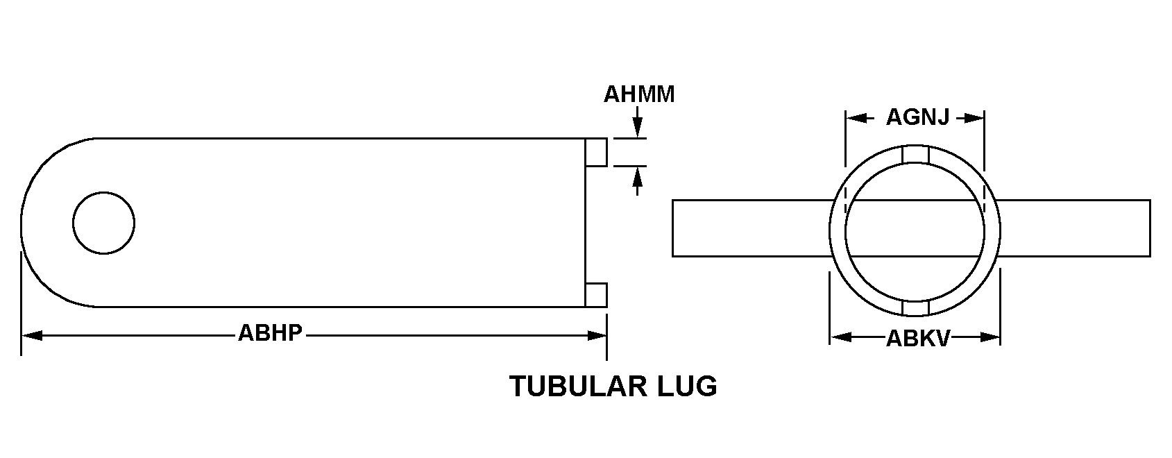 TUBULAR LUG style nsn 5120-01-457-1842